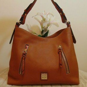 Dooney & Bourke Pebble Grain Cooper Hobo Shoulder Bag Large Purse